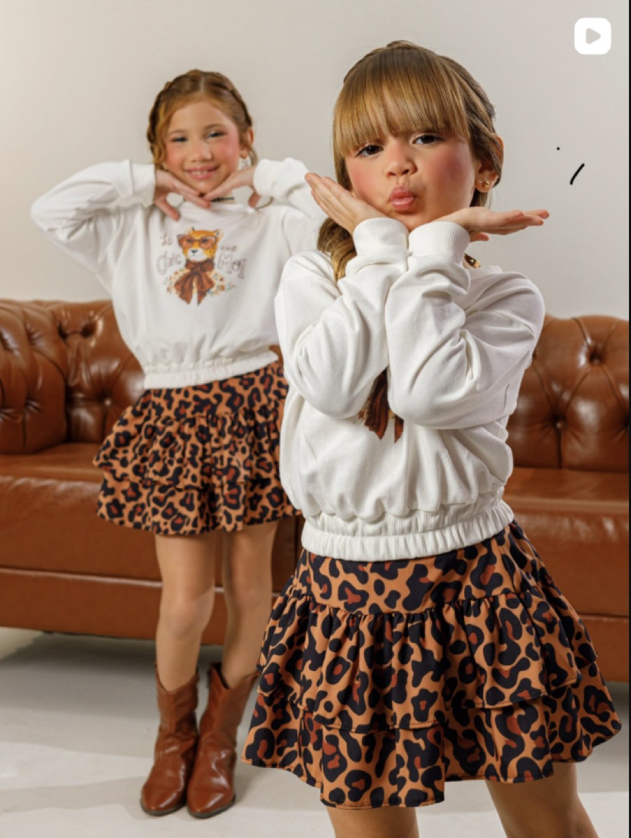 Conjunto Oncinha Chic